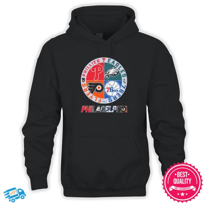 Official philadelphia Flyers 76ers Phillies logo mashup shirt, hoodie,  sweater, long sleeve and tank top